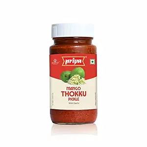 PRIYA MANGO THOKKU PICKLE WITH GARLIC 300GM