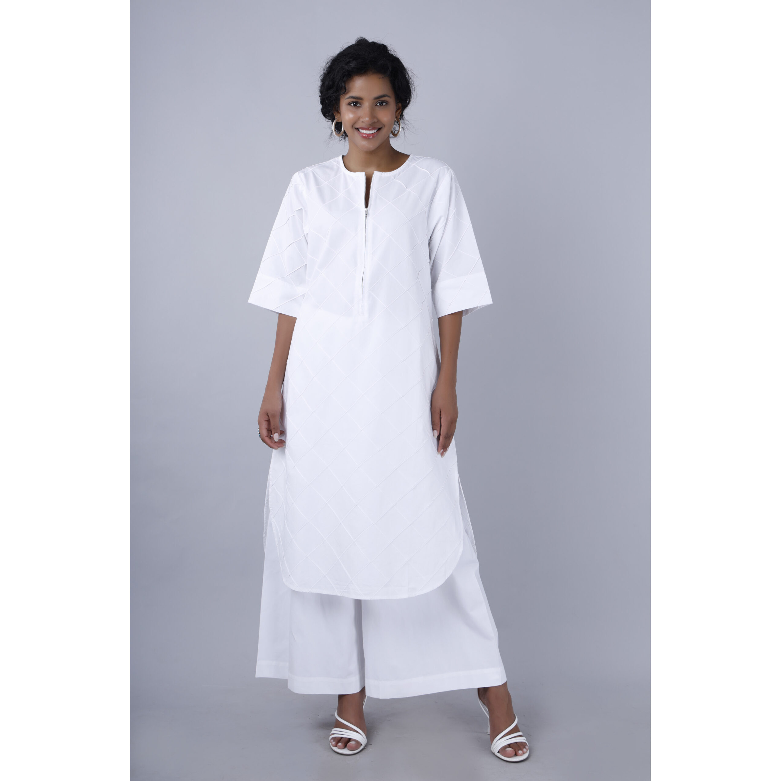 Mala Singh Zoya Pin tuck Coord Set