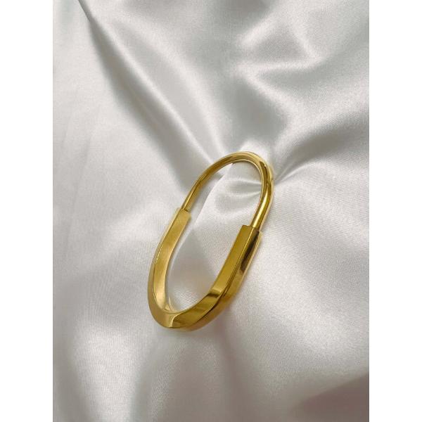 Lock bracelet cuff style stainless steel waterproof anti tarnish jewelry