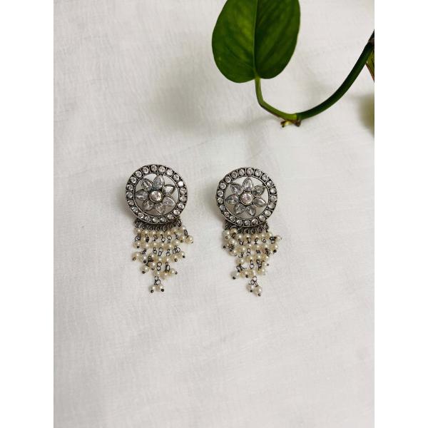 Crystal earring  Beautiful stone earring  Indian jewelry