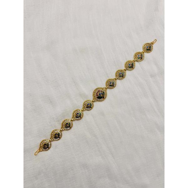 Mathapatti Sheesh phool  Headband head piece  Stones maang tikka  Indian jewelry