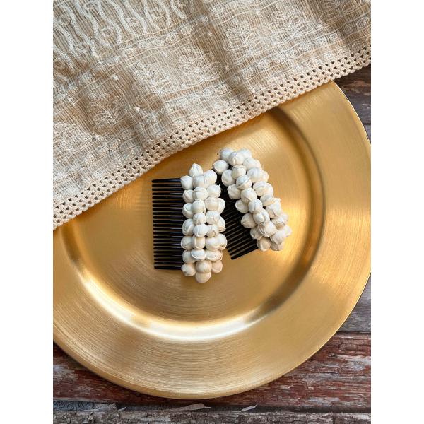 Jasmine hair fork  faux flower hair comb  floral hair accessories