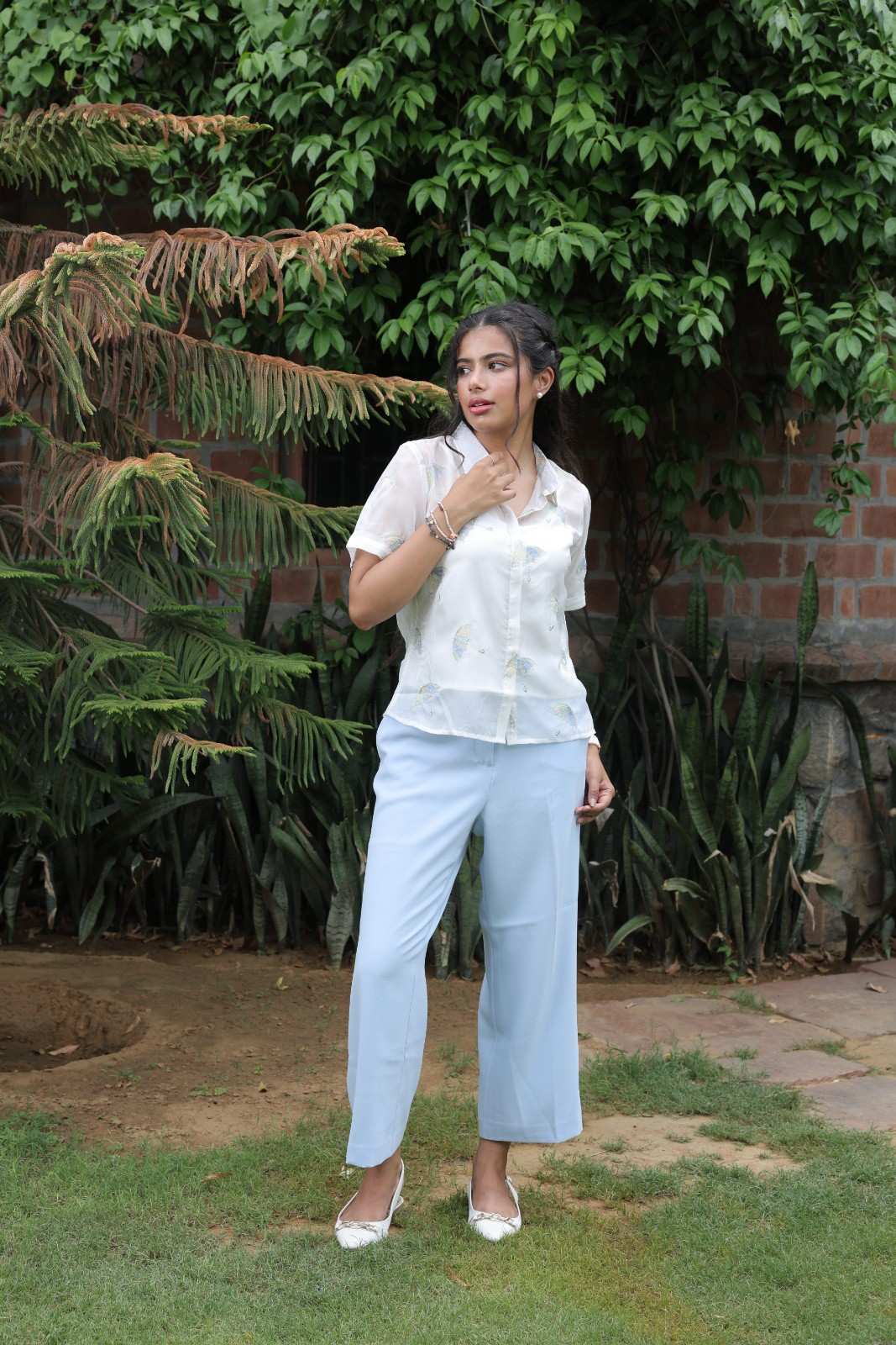 umbrella shirt Off White color Set of 2