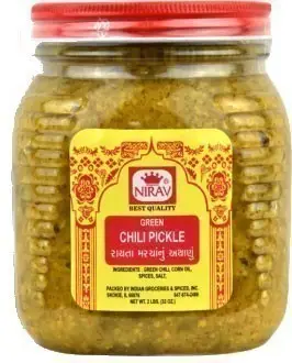 Nirav Green Chili Pickle 1Pack