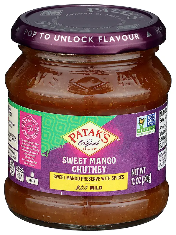 Patak's Sweet Mango Chutney 12Oz