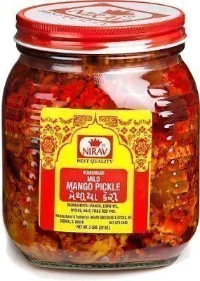 Nirav Mild Mango Pickle 2Lbs
