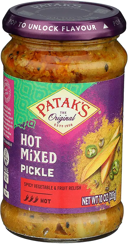 Patak's Mixed Relish / Pickle (hot) 9Oz