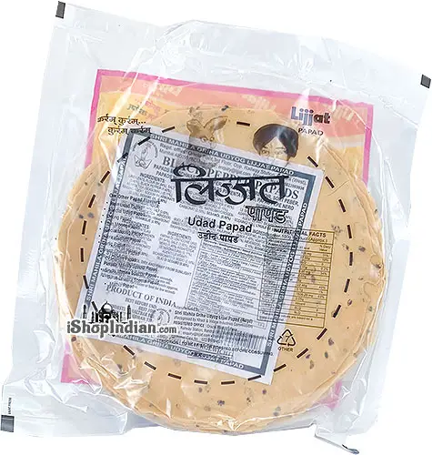 Lijjat Black Pepper (udad) Papad 200Gm