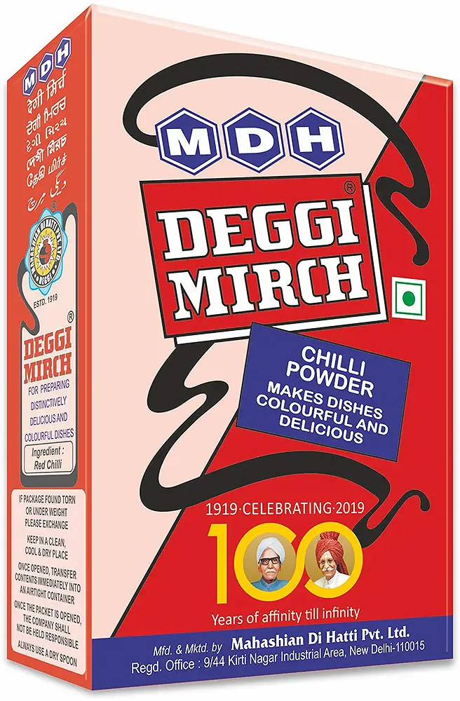 Mdh Deggi Mirch Masala (bright Red Chili Powder) 3.5Oz