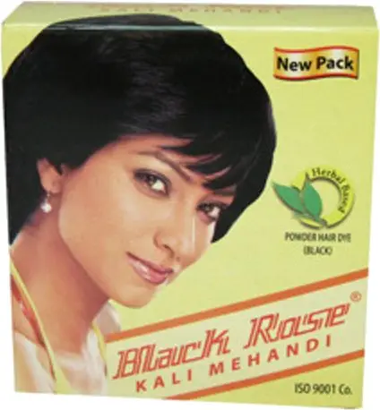 Black Rose Powder Hair Dye (black) Kali Mehandi 1Pack