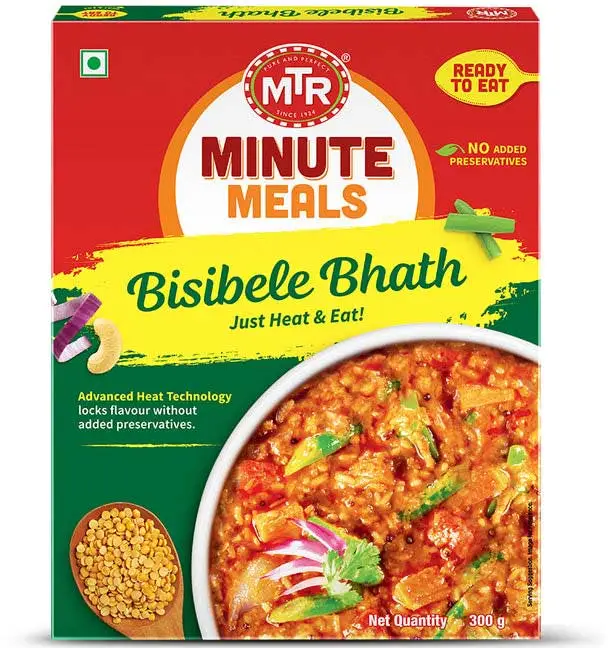 Mtr Bisibelebath - Spiced Rice & Lentil Dish (ready-to-eat) 300Gm