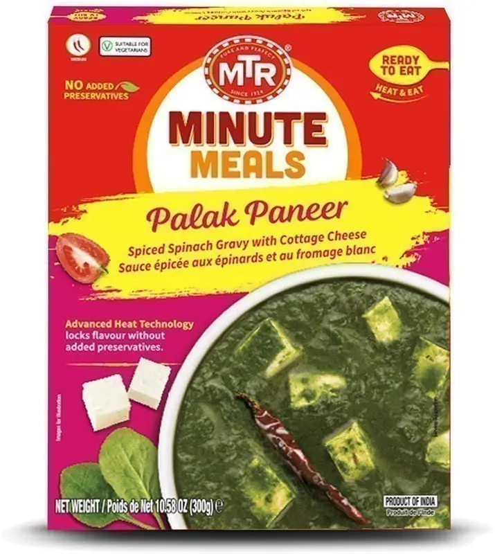 Mtr Palak Paneer (ready-to-eat) 300Gm