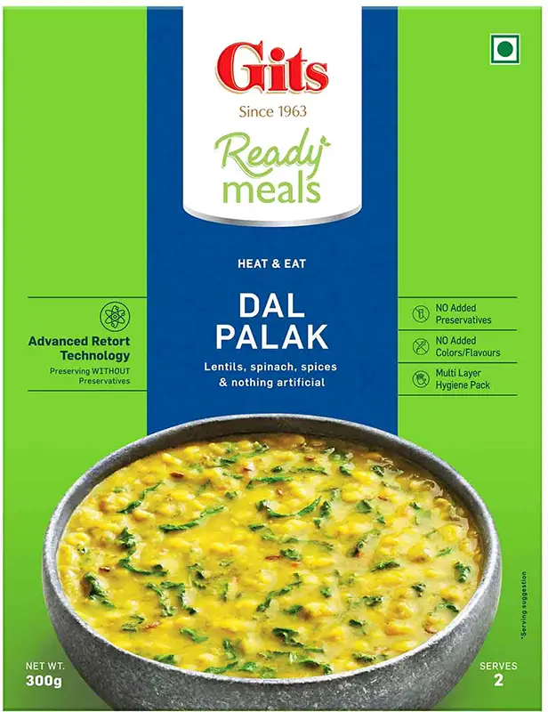 Gits Dal Palak (ready-to-eat) 300Gm