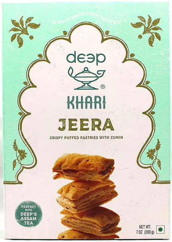 Deep Khari Biscuits (puff Pastry) - Jeera (cumin) 200Gm
