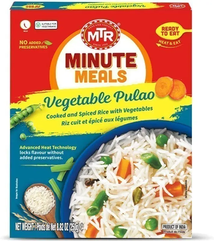 Mtr Vegetable Pulao (ready-to-eat) 250Gm