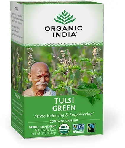 Organic India Tulsi Green Tea 1.21Oz