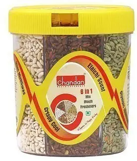 Chandan 6 In 1 Mukhwas (mouth Freshener) Tin 1Pack