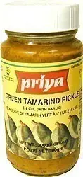 Priya Green Tamarind Pickle With Garlic 300Gm