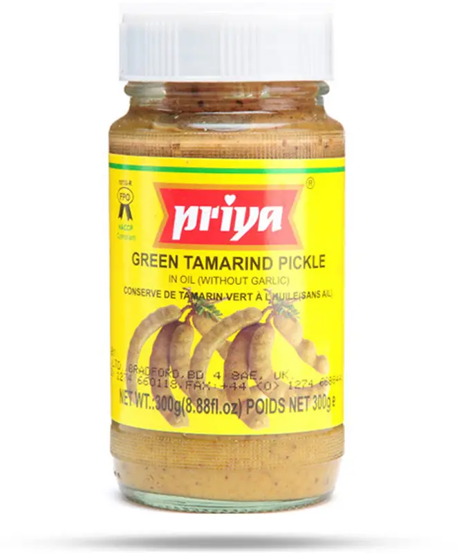 Priya Green Tamarind Pickle Without Garlic 300Gm