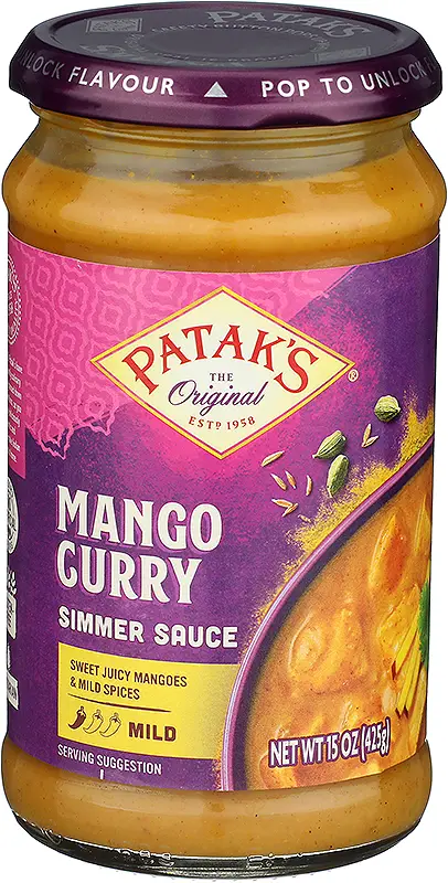 Patak's Mango Curry Simmer Sauce (mild) 15Oz