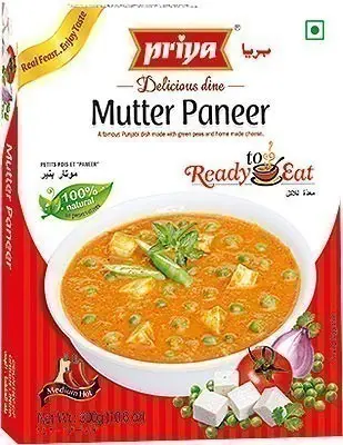 Priya Mutter Paneer (ready-to-eat) 300Gm