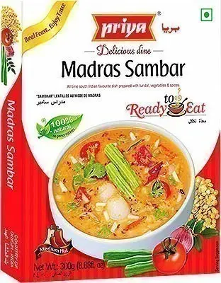 Priya Madras Sambar (ready-to-eat) 300Gm