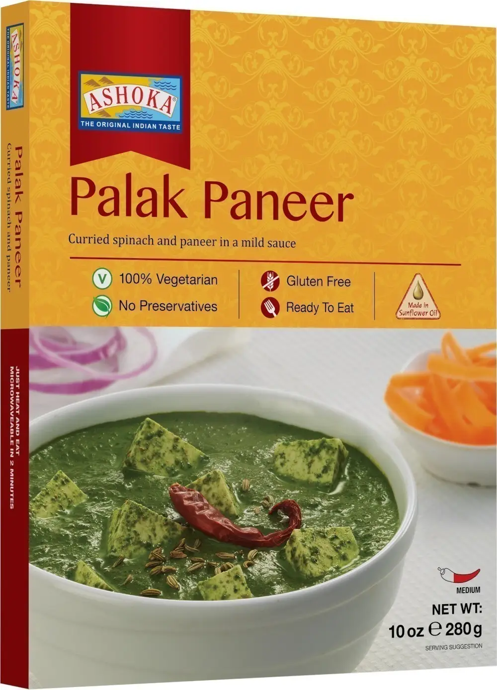 Ashoka Palak Paneer (ready-to-eat) 10Oz