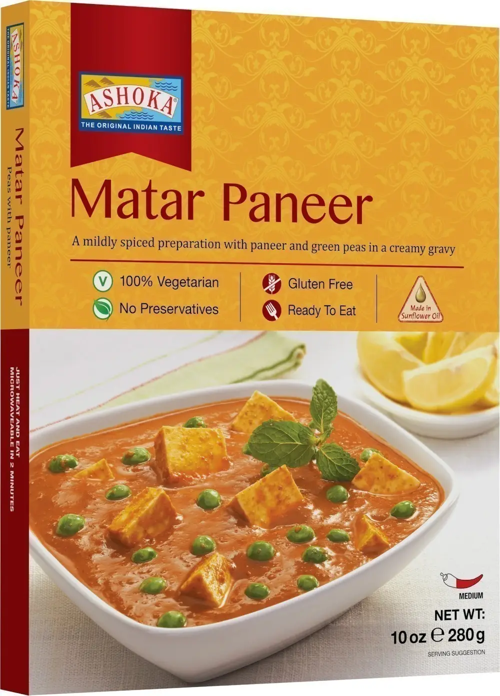 Ashoka Matar Paneer (ready-to-eat) 280Gm