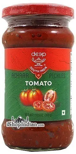 Deep South India Tomato Pickle With Garlic 10.5Oz