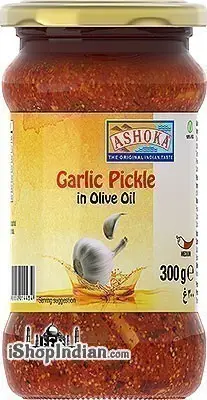 Ashoka Garlic Pickle In Olive Oil 250Gm