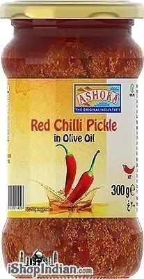Ashoka Red Chilli Pickle In Olive Oil 300Gm
