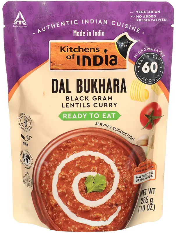Kitchens Of India Dal Bukhara - Black Gram Lentils Curry (ready-to-eat) 1Pack