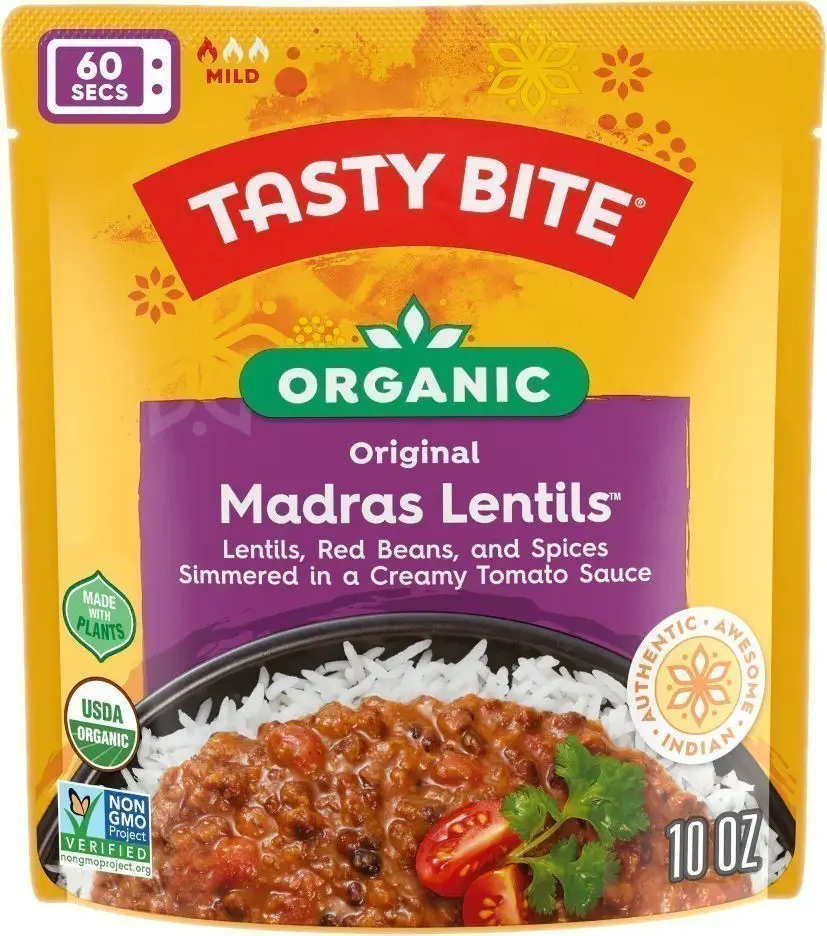 Tasty Bite Organic Madras Lentils - Original (ready-to-eat) 1Pack