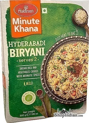 Haldiram's Hyderabadi Biryani - Minute Khana (ready-to-eat) 200Gm