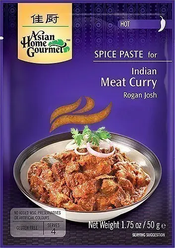 Asian Home Gourmet Meat Curry (rogan Josh) Spice Paste - Hot 50Gm