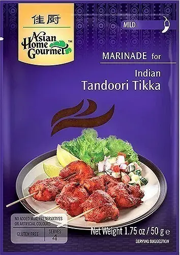Asian Home Gourmet Tandoori Tikka Marinade - Mild 50Gm
