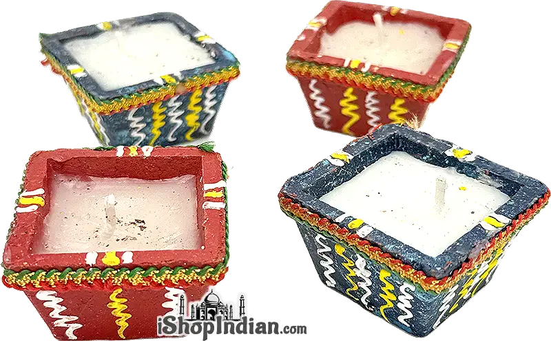 Square Diyas 24Pack