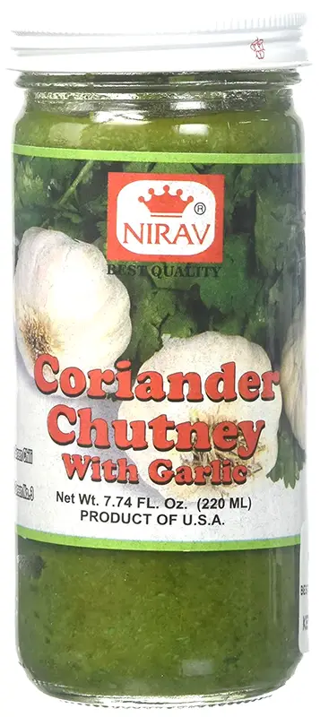 Nirav Coriander Chutney With Garlic 220Gm
