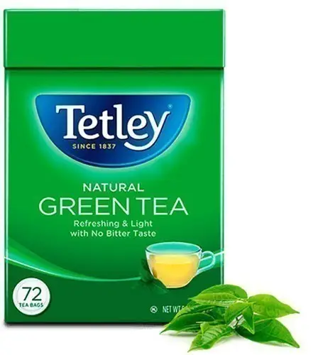 Tetley Natural Green Tea Bags 72Bag