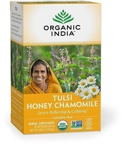 Organic India Tulsi Honey Chamomile Tea 18Bag