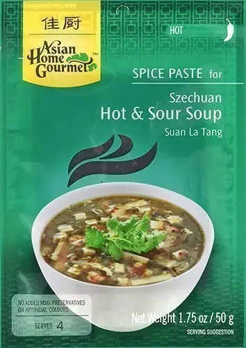 Asian Home Gourmet Szechuan Hot & Sour Soup Spice Paste - Hot 50Gm