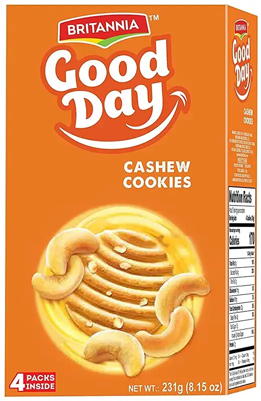 Britannia Good Day Cashew Cookies 8.1Oz