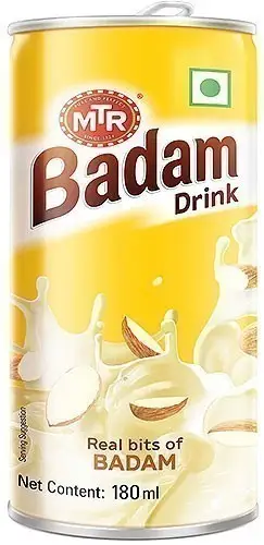 Mtr Badam Drink (almond Drink) Ready To Drink Can 180Ml