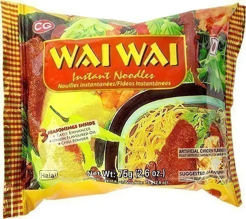 Wai Wai Instant Noodles - Chicken Flavor 75Gm