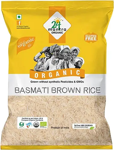 24 Mantra Organic Brown Basmati Rice 2Lbs