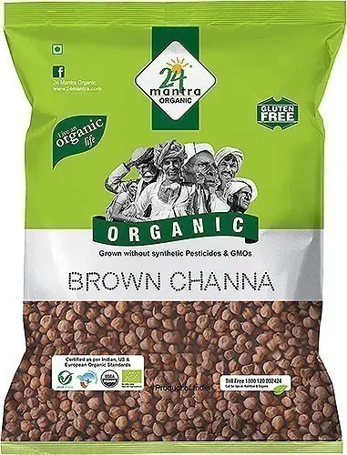 24 Mantra Organic Kala Chana / Brown Chickpeas 2Lbs