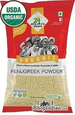24 Mantra Organic Fenugreek Powder 7Oz