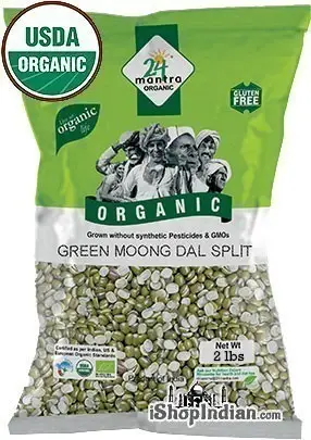 24 Mantra Organic Moong Split (split Mung Beans) 2Lbs