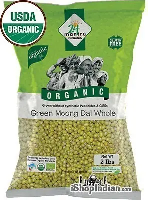 24 Mantra Organic Moong Whole (mung Beans) 2Lbs