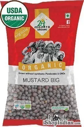 24 Mantra Organic Mustard Seeds (big) 1Pack